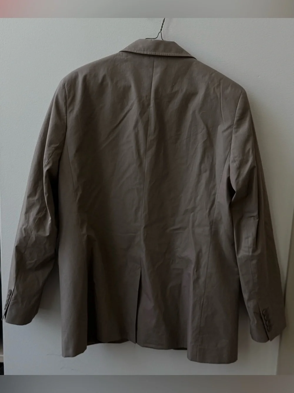 REISS Hope Single Breasted‎ Cotton Blazer Taupe size 12